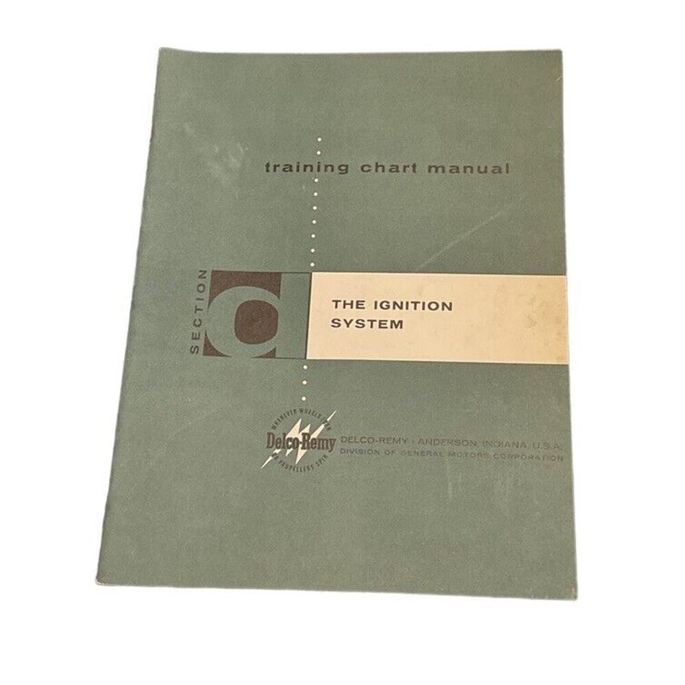 1958 Delco-Remy Training Chart Manual Section D The Ignition‎ System NOS GM